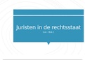 Samenvatting Juristen in de rechtsstaat (Powerpoint)