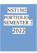 Stuvia 1941780 nst1502 portfolio semester 2 2022