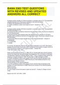 BANA 3363 TEST QUESTONS WITH REVISED AND UPDATED ANSWERS ALL CORRECT  