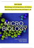 TEST BANK for Microbiology: An Evolving Science 6th Edition by Slonczewski & Foster. All  28 Chapters  Complete, Verified Edition: ISBN 9781324033523