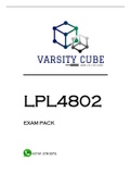 LPL4802 EXAM PACK 2022