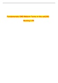 Exam (elaborations) Fundamentals CMS Midterm Terms  STUDY GUIDE in this set(200)