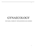 GYNAECOLOGY TEST BANK