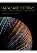 Test Bank for Database Systems Design, Implementation,& Management 13th Edition-Carlos Coronel & Steven Morris | Complete Solution |Guide A+