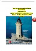 TEST BANK-Managerial Accounting, 18th Edition by Ray Garrison, Eric Noreen, Peter Brewer  (1-16 Chapters) Complete solution |Guide A+.