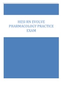 HESI RN EVOLVE  PHARMACOLOGY PRACTICE  EXAM