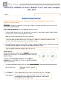 VERIFIED ANSWERS Covalent Bonds Virtual Lab Gizmo, complete 2022-2023.