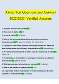 ASVAB Test Questions 2022/2023 | Consisting Of 121 Questions With Verified Answers From Experts