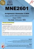 MNE2601 Assignment 4 PITCH (COMPLETE ANSWERS) Semester 2 2024 - DUE 24 October 2024