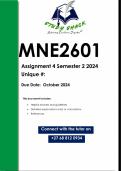 MNE2601 Assignment 4 (QUALITY ANSWERS) Semester 2 2024