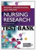 Test Bank for Reading, Understanding, and Applying Nursing Research 6th Edition by James A. Fain