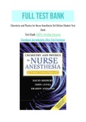 Chemistry and Physics for Nurse Anesthesia 3rd Edition Shubert Test Bank