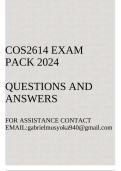 COS2614 Exam pack 2024(Programming: Contemporary Concepts)