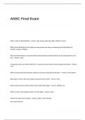 ANSC Final Exam Questions with 100% Correct Answers