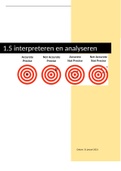 1.5 interpreteren en analyseren 