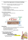 Ground Floor Approaches for Domestic Buildings