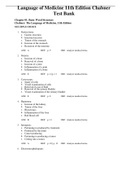 Language of Medicine 11th Edition Chabner Test Bank  Chapter 1 - 22 Updated Guide 2022