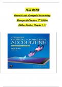 Solution Manual for Horngren's Accounting, The Managerial Chapters, 14th Edition By Tracie Miller-Nobles, Brenda Mattison. All Chapters 1 to 9 Complete, Verified Edition