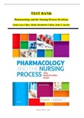 TEST BANK FOR PHARMACOLOGY AND THE NURSING PROCESS 9TH EDITION BY LINDA LANE LILLEY, SHELLY RAINFORTH COLLINS,  AND JULIE S. SNYDER