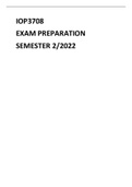 IOP3708 EXAM MEMO 