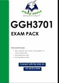 GGH3701 EXAM PACK 2024