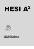 HESI A2 ENGLISH LANGUAGE , MATHEMATICS, BIOLOGY, CHEMISTRY AND ANATOMY AND PHYSIOLOGY WITH EXAM,TEST PRACTICES COMPLETE SULOTIONS 