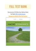 Macroeconomics 8th Edition Sayre Solutions Manual