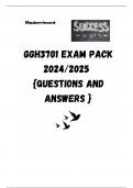 GGH3701 EXAM PACK 2024/2025  {QUESTIONS AND ANSWERS }