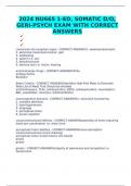 2024 NU665 1-ED, SOMATIC D/O, GERI-PSYCH EXAM WITH CORRECT ANSWERS 	