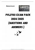 PVL3703 EXAM PACK 2024/2025  {QUESTIONS AND ANSWERS }