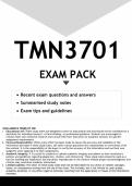 TMN3701 EXAM PACK 2025 - DISTINCTION GUARANTEED