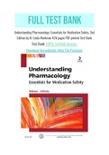 Understanding Pharmacology: Essentials for Medication Safety, 2nd Edition by M. Linda Workman 426 pages PDF printed Test Bank