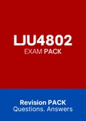 LJU4802 Latest Exam Pack (Old till 2022) Questions and Answers (This is all you need)