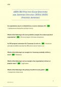 AIRS CRS PRACTICE EXAM QUESTIONS AND ANSWERS UPDATED (2024/2025) (VERIFIED ANSWERS)