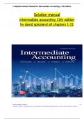 SOLUTION MANUAL For Intermediate Accounting, 11th Edition by David Spiceland, Mark Nelson, | Verified Chapters 1 - 21 | Complete Newest Version