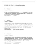 ENGL 102 Test 2 (Version  6), Verified And Correct Answers