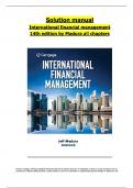 Solutions For International Financial Management, 14th Edition Madura All Chapters 1-21 complete