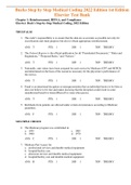 Complete Test Bank Bucks Step by Step Medical Coding 2022 Edition 1st Edition Elsevier Questions & Answers with rationales (Chapter 1-27)