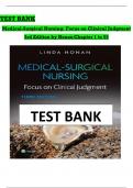 Test Bank for Adult Health Medical-Surgical Nursing, 3rd Edition by Honan