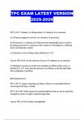 TPC EXAM LATEST VERSION 2025-2026