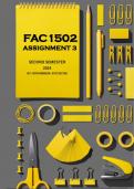 FAC1502 Assignment 3 Second Semester 2024