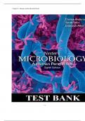 TesT Bank for nesTer’s Microbiology: A Human Perspective 9th Edition By Denise Anderson, Sarah Salm, Deborah Allen | Complete Solution |Guide A+.