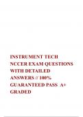 INSTRUMENT TECH NCCER EXAM QUESTIONS WITH DETAILED ANSWERS // 100% GUARANTEED PASS  A+ GRADED 