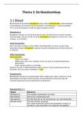 Thema 3 De bloedsomloop Samenvatting Biologie voor Jou