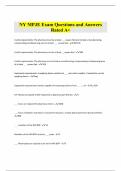 NY MPJE Exam Questions and Answers Rated A+