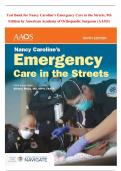 Test Bank for Nancy Caroline’s Emergency Care in the Streets, 9th Edition by American Academy of Orthopaedic Surgeons (AAOS)