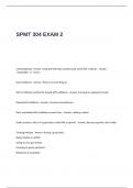 SPMT 304 EXAM 2 Questions and Answers