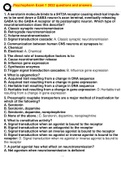 Psychopharm Exam 1 2022 questions and answers 