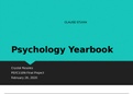 PSYC-110N Week 8 Final Project: Psychology Yearbook (GRADED A)