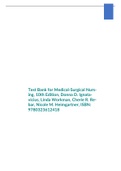 Test Bank for Medical-Surgical Nursing, 10th Edition, Donna D. Ignatavicius, Linda Workman, Cherie R. Rebar, Nicole M. Heimgartner, ISBN: 9780323612418